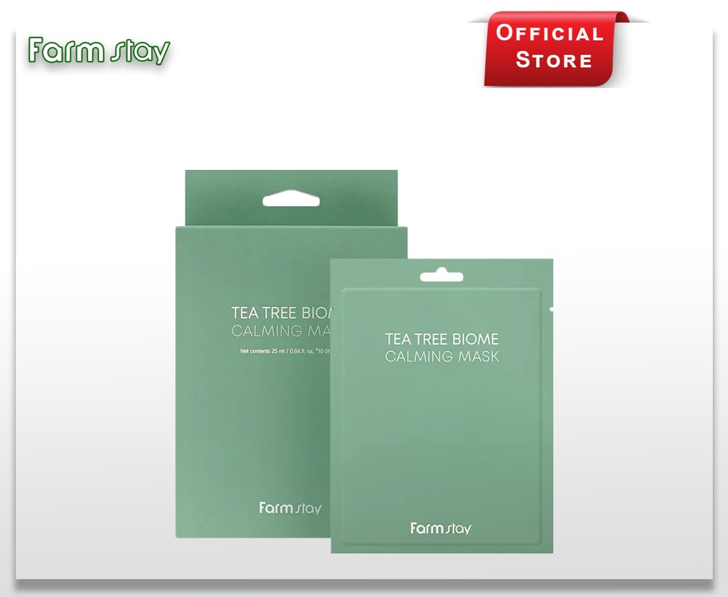 FARMSTAY TEATREE BIOME CALMING MASK (10EA) 25ML