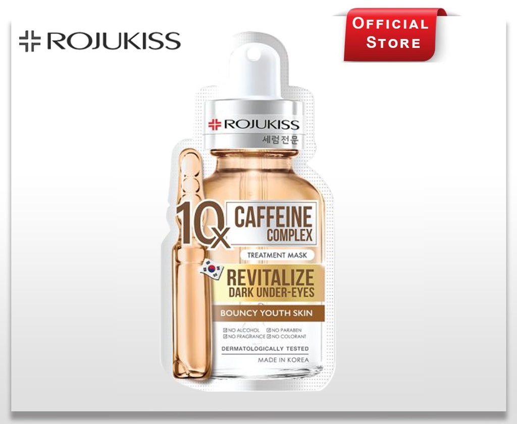 ROJUKISS CAFFEINE COMPLEX 10X TREATMENT MASK 24ml X 12